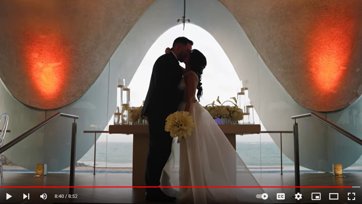 stephanie and michael wedding video in La Concha